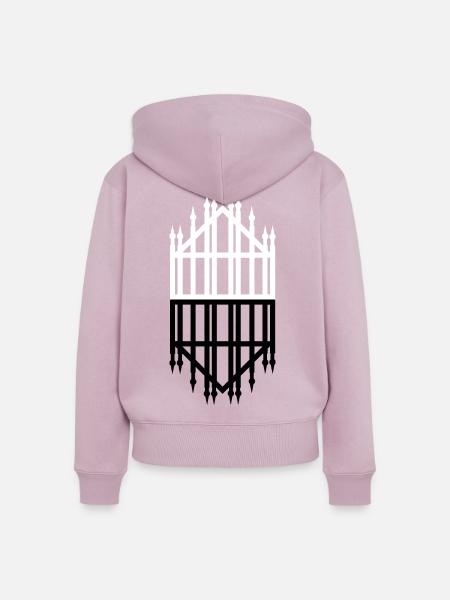 Der doppelte Dom - Frauen Premium Bio Zip Hoodie - Altrosa