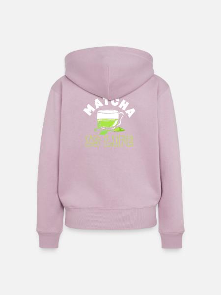 Matcha Tee - Frauen Premium Bio Zip Hoodie - Altrosa