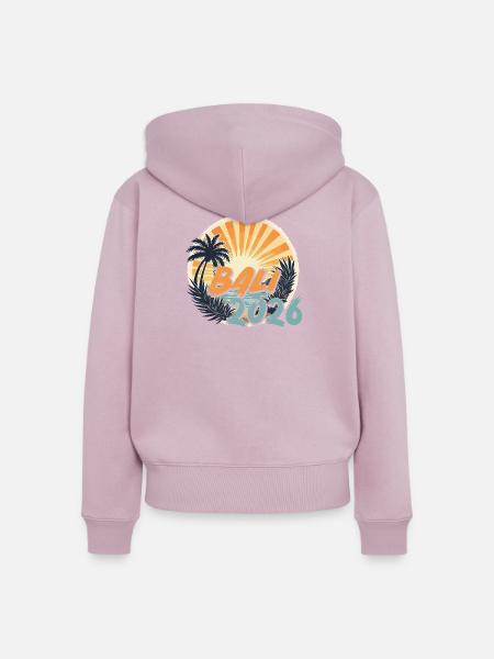 Bali 2026 - Frauen Premium Bio Zip Hoodie - Altrosa