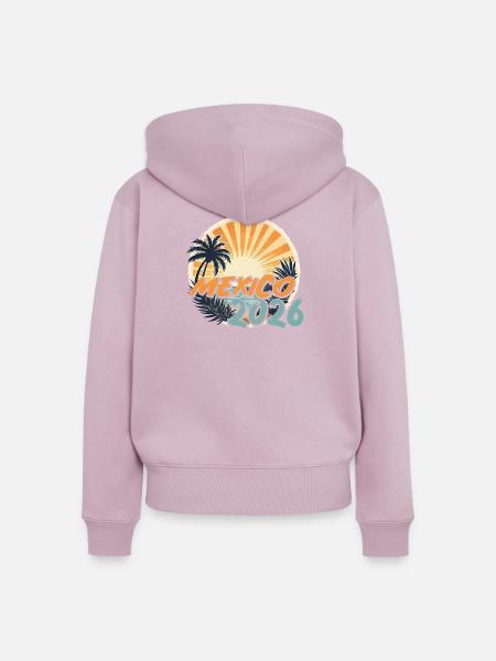 Mexiko 2026 - Frauen Premium Bio Zip Hoodie - Altrosa