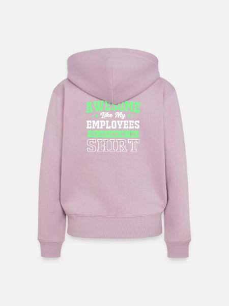 Mitarbeiter der Woche Mitarbeiter des Monats - Frauen Premium Bio Zip Hoodie - Altrosa