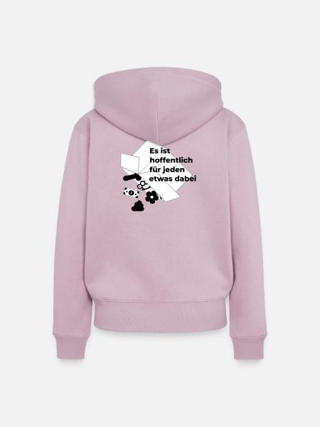 für jeden etwas dabei - Frauen Premium Bio Zip Hoodie - Altrosa