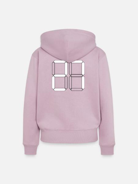 NUMMER 27 Siebenundzwanzig Geschenk Digital - Frauen Premium Bio Zip Hoodie - Altrosa