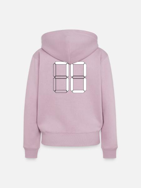 NUMMER 70 Siebzig Geschenk Digital - Frauen Premium Bio Zip Hoodie - Altrosa