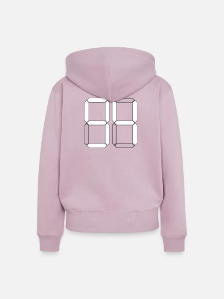 NUMMER 94 Vierundneunzig Geschenk Digital - Frauen Premium Bio Zip Hoodie - Altrosa