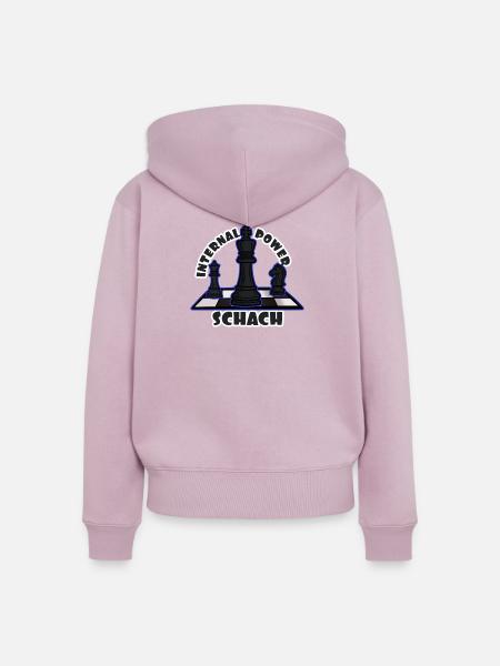 Schach: Geistige Stärke - Frauen Premium Bio Zip Hoodie - Altrosa