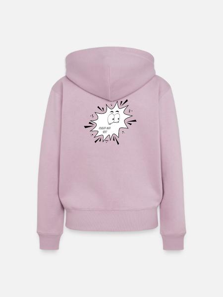 Crazy Hot Guy - Frauen Premium Bio Zip Hoodie - Altrosa