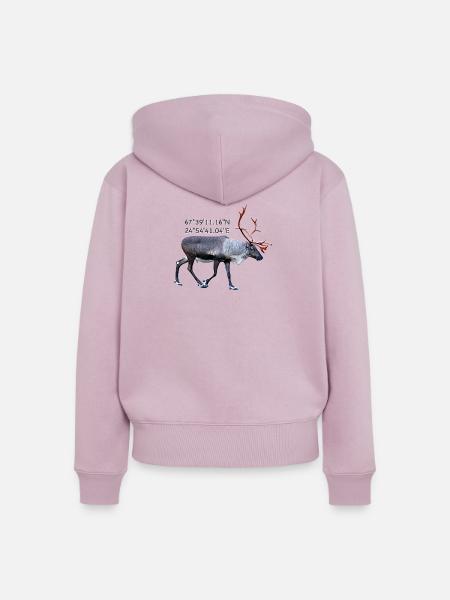 Kittilä - Frauen Premium Bio Zip Hoodie - Altrosa