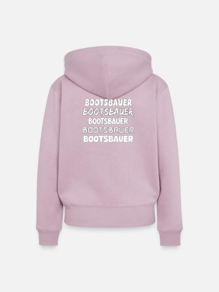 Bootsbauer - Frauen Premium Bio Zip Hoodie - Altrosa