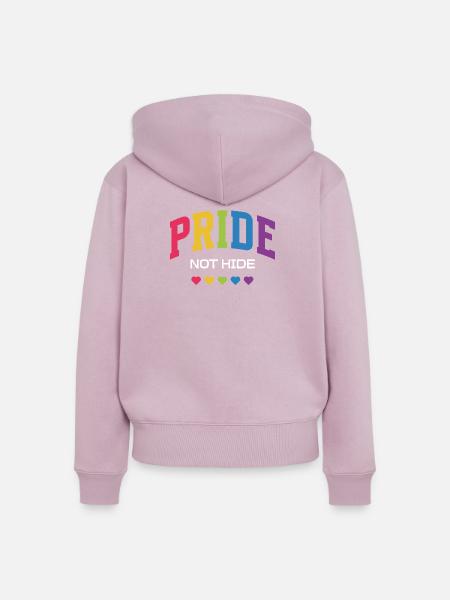 LGBTQ-Pride-Monat – Pride, nicht verstecken. - Frauen Premium Bio Zip Hoodie - Altrosa