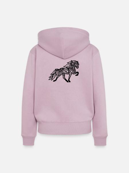 Mandala Tölter - Frauen Premium Bio Zip Hoodie - Altrosa