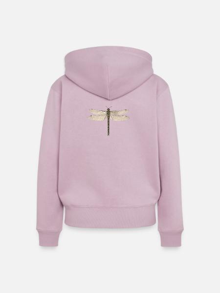 Libelle - Frauen Premium Bio Zip Hoodie - Altrosa