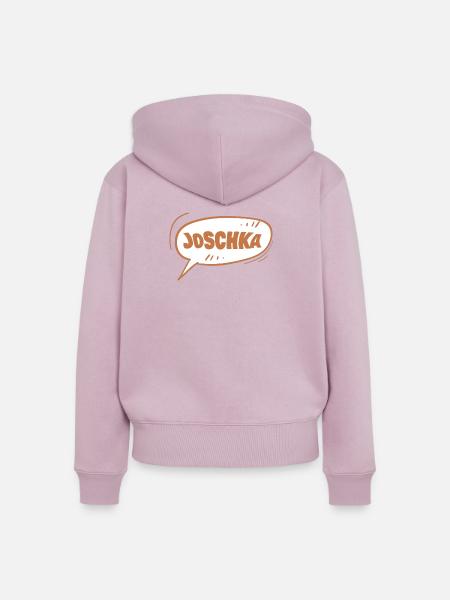 Joschka als Vorname - Frauen Premium Bio Zip Hoodie - Altrosa