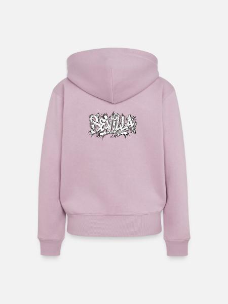 Sevilla Graffiti Hip Hop - Frauen Premium Bio Zip Hoodie - Altrosa