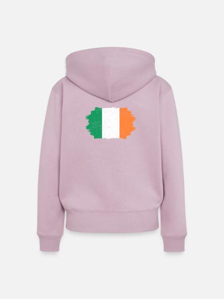 Irland - Frauen Premium Bio Zip Hoodie - Altrosa