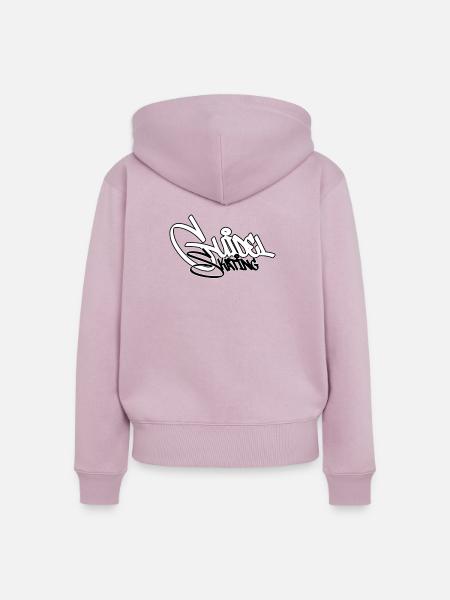 Graffiti Skate Vibe - Frauen Premium Bio Zip Hoodie - Altrosa