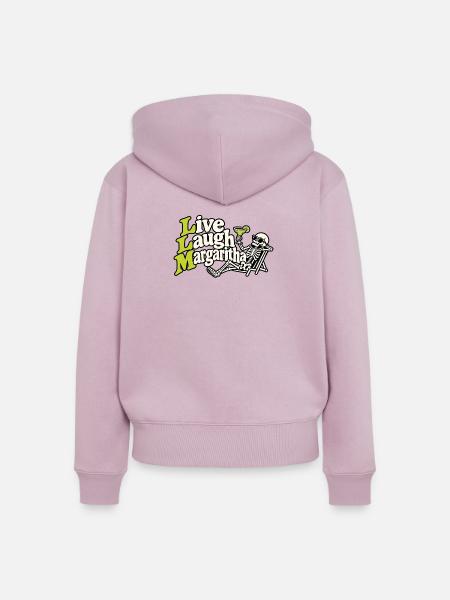 LLM Anti-KI-Skelett - Frauen Premium Bio Zip Hoodie - Altrosa