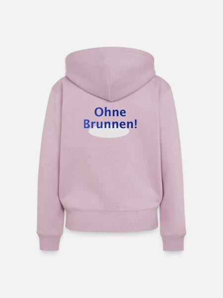 Ohne Brunnen! - Frauen Premium Bio Zip Hoodie - Altrosa