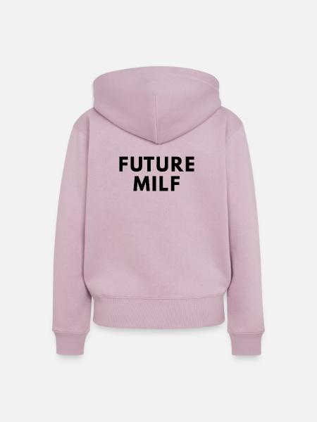 future Mil f - Frauen Premium Bio Zip Hoodie - Altrosa