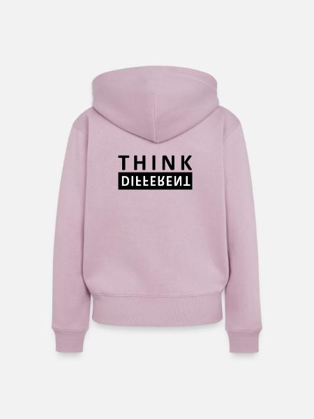 Think Different - Frauen Premium Bio Zip Hoodie - Altrosa