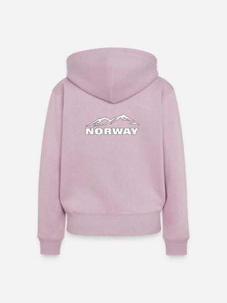 NORWAY - Frauen Premium Bio Zip Hoodie - Altrosa