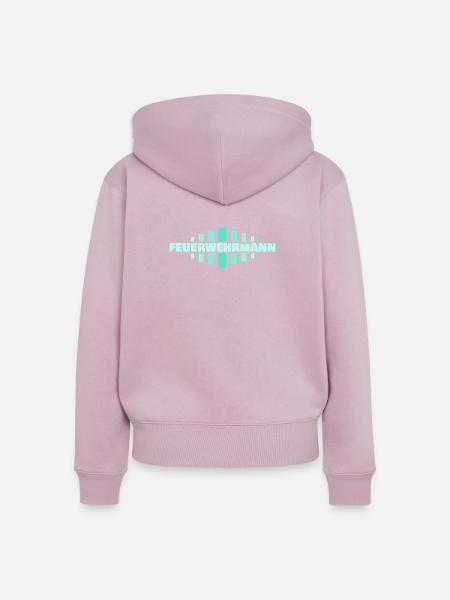 Beruf Feuerwehrmann - Frauen Premium Bio Zip Hoodie - Altrosa
