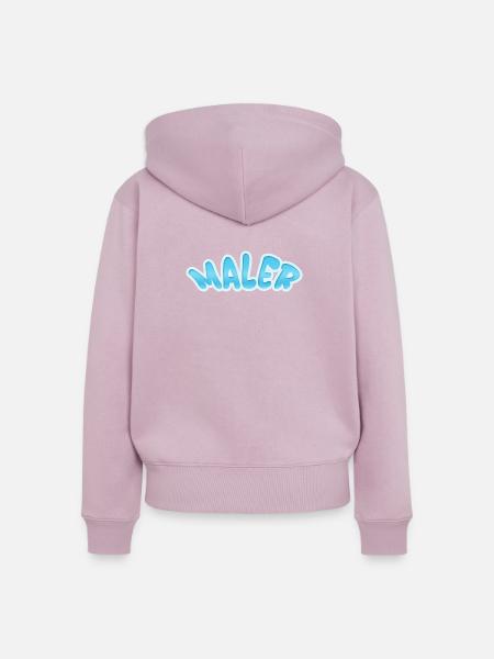 WALER Bubble-Style Blau Design - Frauen Premium Bio Zip Hoodie - Altrosa