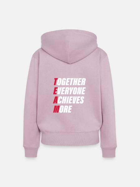 Team - Frauen Premium Bio Zip Hoodie - Altrosa