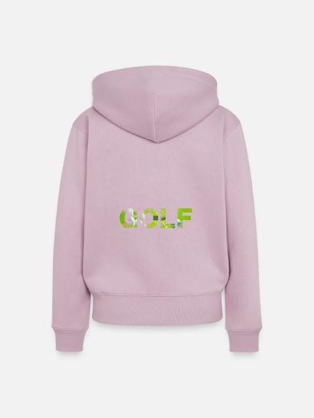 golf,schrift,typo,sport - Frauen Premium Bio Zip Hoodie - Altrosa