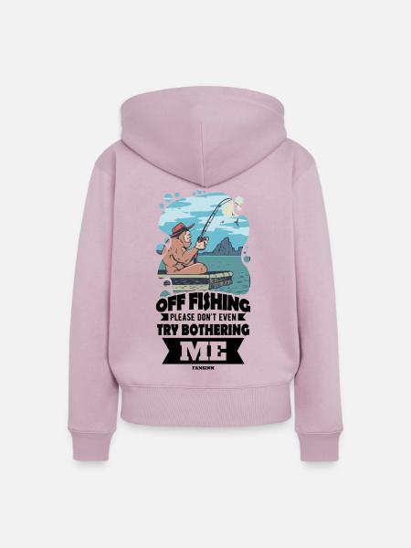 Angler - Frauen Premium Bio Zip Hoodie - Altrosa