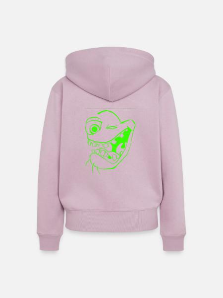 Freaky Emoji - Frauen Premium Bio Zip Hoodie - Altrosa