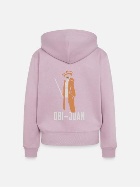 Obi Juan Geschenk - Frauen Premium Bio Zip Hoodie - Altrosa