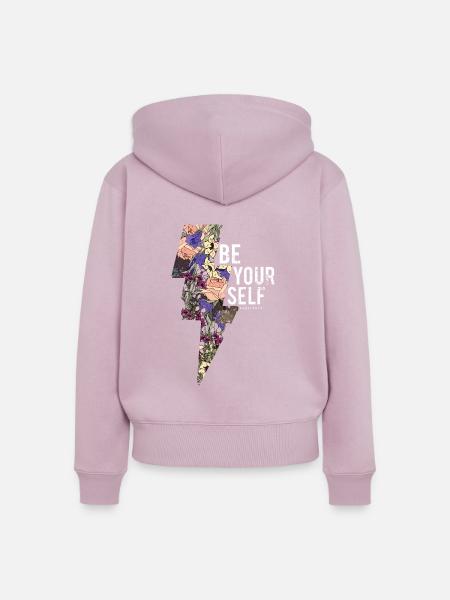 be your self - Frauen Premium Bio Zip Hoodie - Altrosa