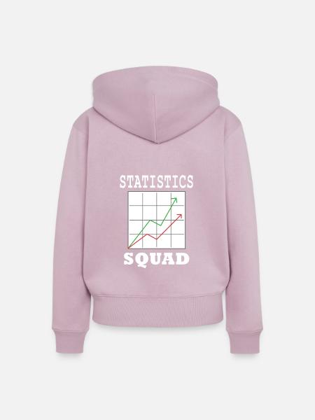 Statistik-Analyst Datenmanager Statistiker - Frauen Premium Bio Zip Hoodie - Altrosa