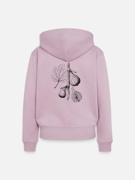 Feige-v10 [Konvertiert] - Frauen Premium Bio Zip Hoodie - Altrosa