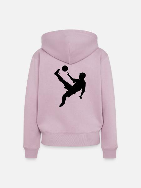 Fallrueckzieher - Frauen Premium Bio Zip Hoodie - Altrosa