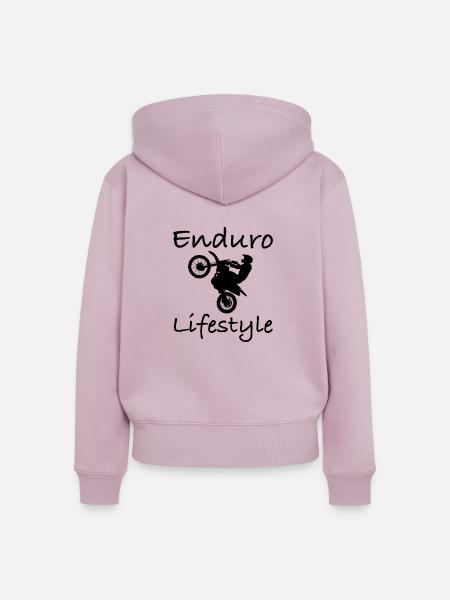 Enduro lifestyle - Frauen Premium Bio Zip Hoodie - Altrosa