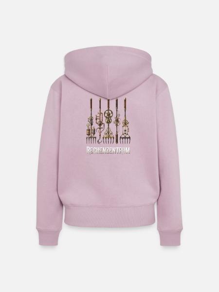 Rechenzentrum Gärtner Garten Gartenarbeit - Frauen Premium Bio Zip Hoodie - Altrosa