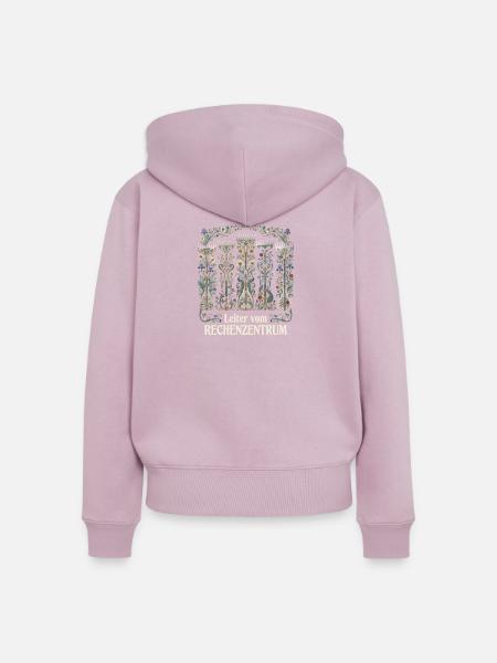 Rechenzentrum Gärtner Garten Gartenarbeit - Frauen Premium Bio Zip Hoodie - Altrosa