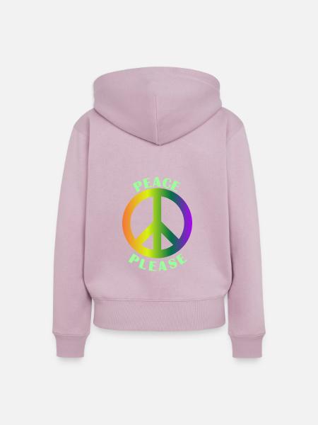 Peace Blease - Frauen Premium Bio Zip Hoodie - Altrosa