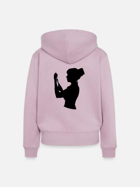 Böse Krankenschwester - Frauen Premium Bio Zip Hoodie - Altrosa