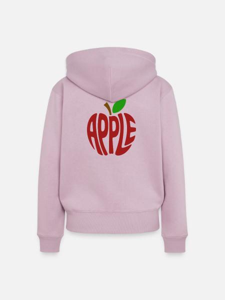 Apfel - Coole Frucht Logo - Frauen Premium Bio Zip Hoodie - Altrosa