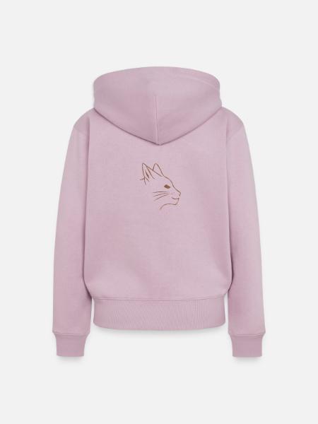 Katzenfreunde Katze - Frauen Premium Bio Zip Hoodie - Altrosa