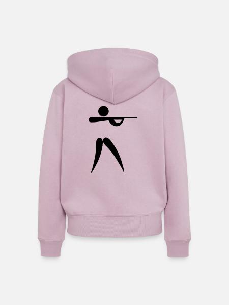 shooting os - Frauen Premium Bio Zip Hoodie - Altrosa