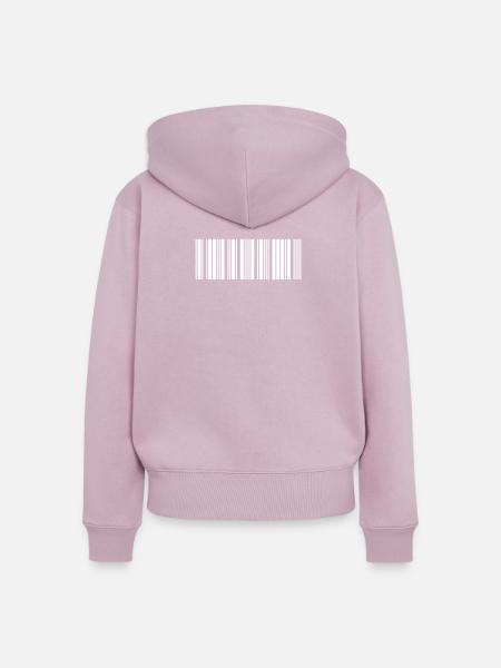 Barcode - Frauen Premium Bio Zip Hoodie - Altrosa