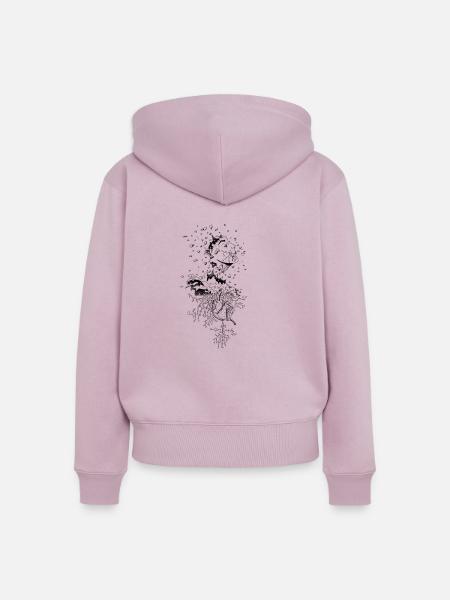 Staub zu Staub - Frauen Premium Bio Zip Hoodie - Altrosa