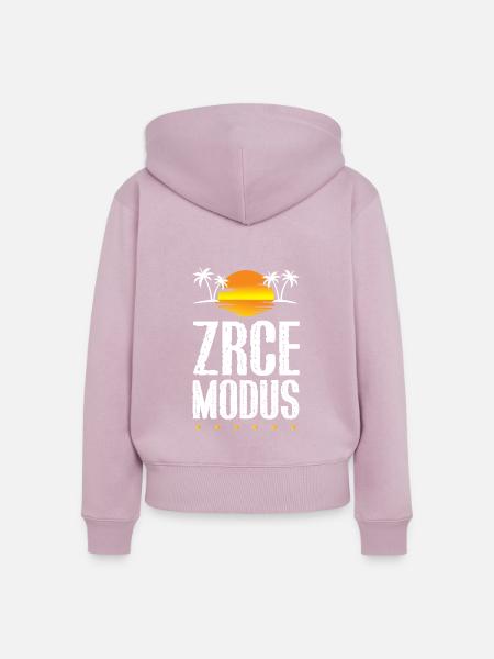 Zrce Modus - Frauen Premium Bio Zip Hoodie - Altrosa