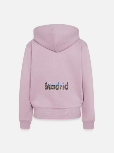 Madrid hat viele Sehenswürdigkeiten - Frauen Premium Bio Zip Hoodie - Altrosa