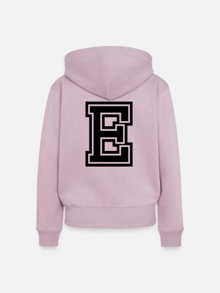 E - Frauen Premium Bio Zip Hoodie - Altrosa