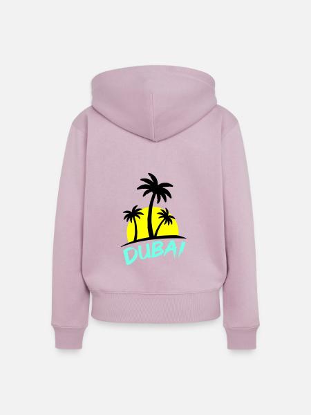 dubai - Frauen Premium Bio Zip Hoodie - Altrosa